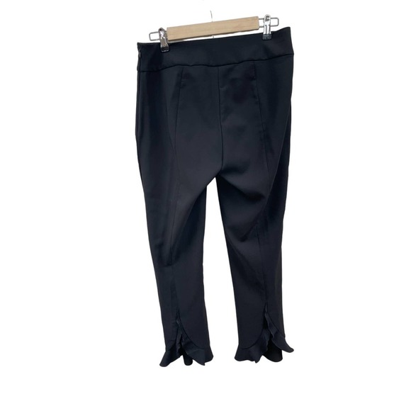 INC International Concepts Women's Black Ruffle Back Split Dress Pants Size 6 - Picture 3 of 11